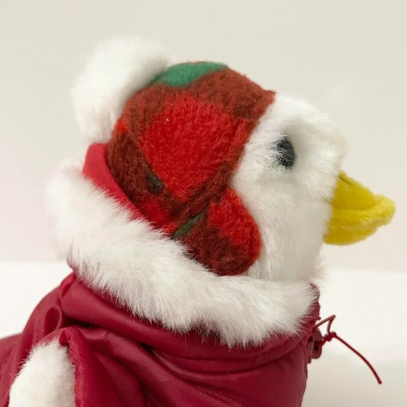 2008 Macys Aflac Plush Duck Talking Collectible Plush Duck Christmas Holiday - Picture 6 of 15